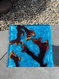 Resin Wave Side Table