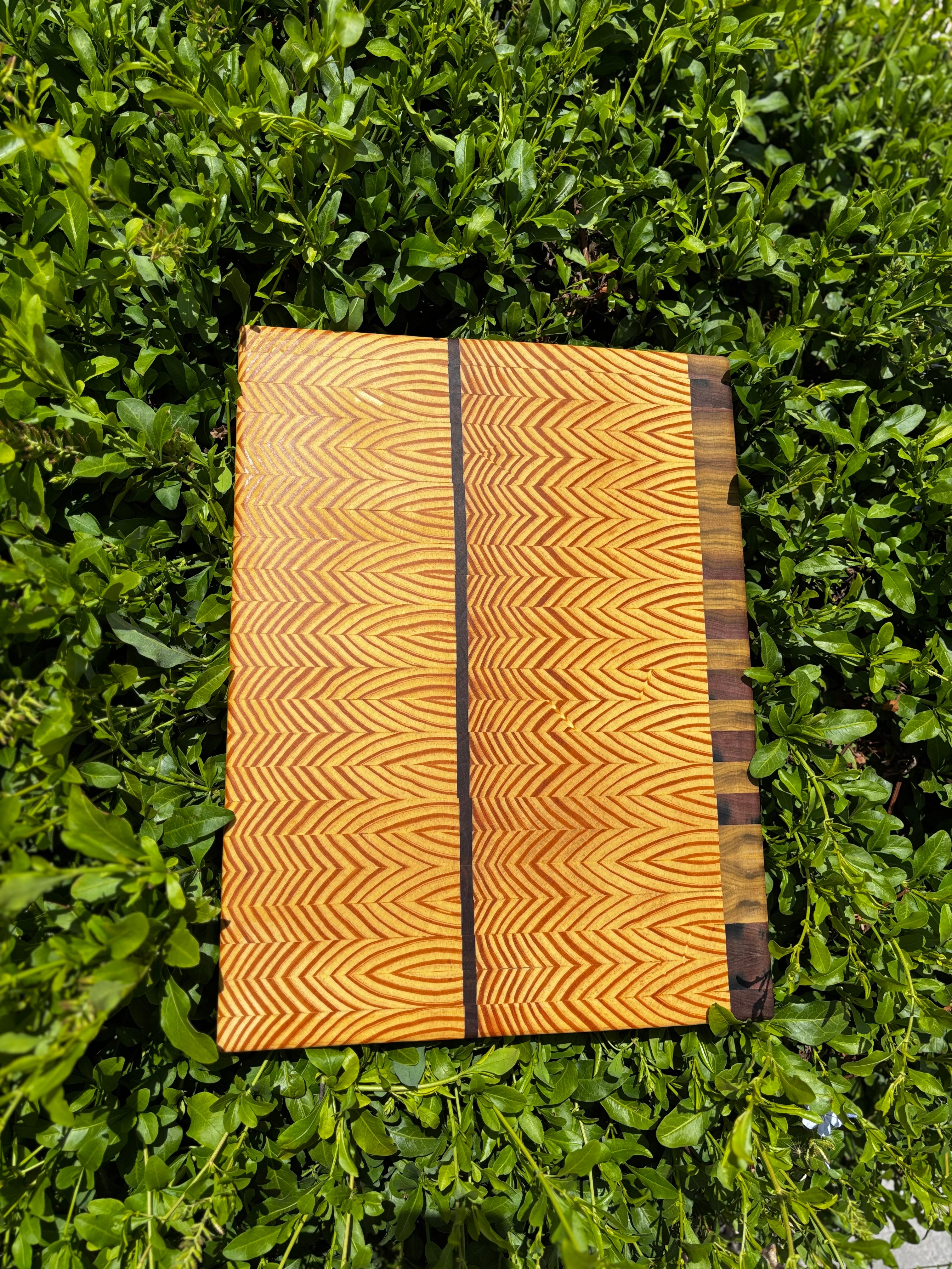 End Grain Walnut, Southern Pine, and Poplar Cutting Board